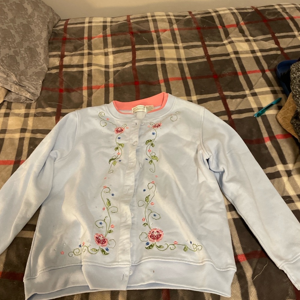Vintage Shenanigans Embroidered Cardigan Medium - Picture 5 of 5